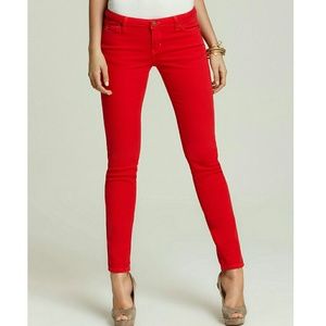 Michael Kors Cherry Red Skinny Jeans